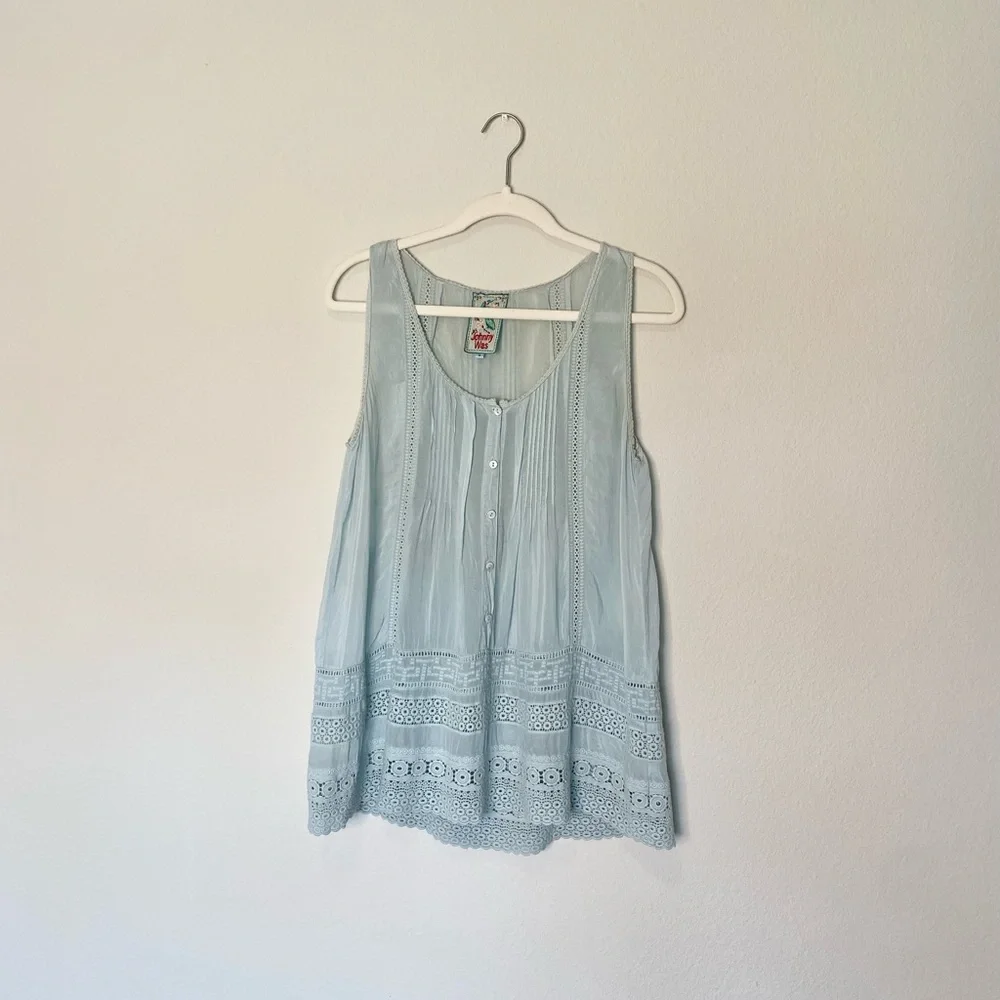 Johnny Was | Eyelet Lace Embroidered Blouse